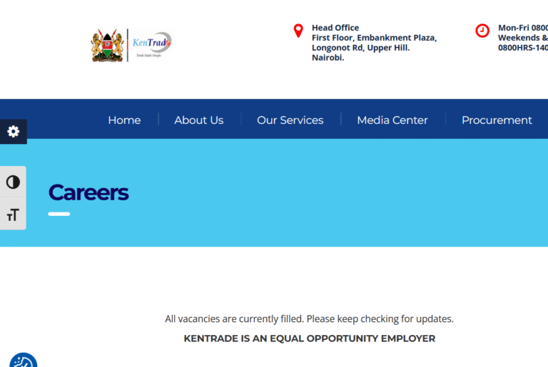 KenTrade Recruitment 2025/2026 Application Form Portal