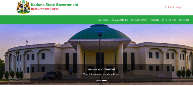 KDSG Recruitment 2025/2026 Application Form Portal | Apply for Kaduna Government Jobs